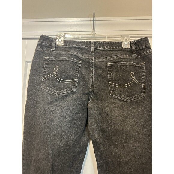 LOFT Women's Curvy Boot Size 14 Blue Med Wash 5 Pocket Jean - Picture 4 of 5